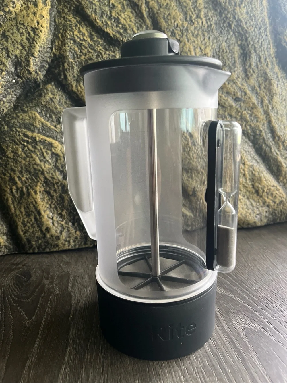 Rite French Press Coffee Brewer - with Hourglass timer and temp indicator.